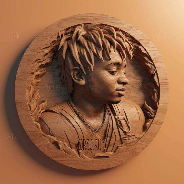 Juice Wrld 3 stl model for CNC